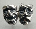 galcia PIERCE "COMEDY & TRAGEDY EARRING" SILVER925 ガルシア　ピアス　喜劇　悲劇　TWOFACE　シルバー (21P-CT001S)