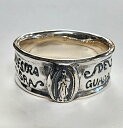 galcia RING "GUADALUPE MARIA" SILVER925 ガルシア　シルバー　リング　グアダルーペ　マリア　9mm幅　(R-MMA101S) ※こちらの商品は、受注製作品の為、3～4週間前後で発送になります。