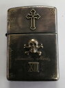 galcia / ガルシア ZIPPO ARMOR TYPE BRASS ANTIQUE BLACK (20ZP-SKC001BB) SKULL CROSS BONE XIII スカル クロスボーン 真鍮 ハンドメイド ブラス アーマー ジッポ ジッポライター オイルライター ジッポー