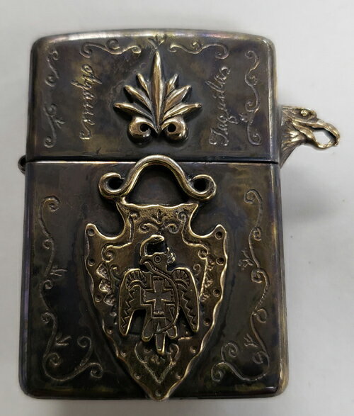 galcia / ガルシア ZIPPO ARMOR TYPE BRASS ANTIQUE BLACK (19ZP-AAE001BB) 真鍮 ハンドメイド ブラス ..