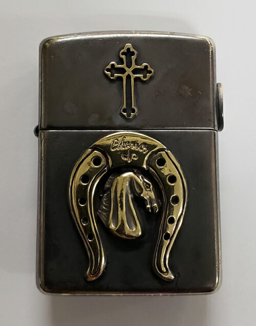 galcia / ガルシア ZIPPO ARMOR TYPE BRASS ANTIQUE BLACK (19ZP-HHE001BB) 真鍮 蹄鉄　馬　リュウゼツラン M メキシコ　AGAVE HORSESHOE HORSE EAGLE MEXICAN ハンドメイド ブラス アーマー ジッポ ジッポライター オイルライター ジッポー