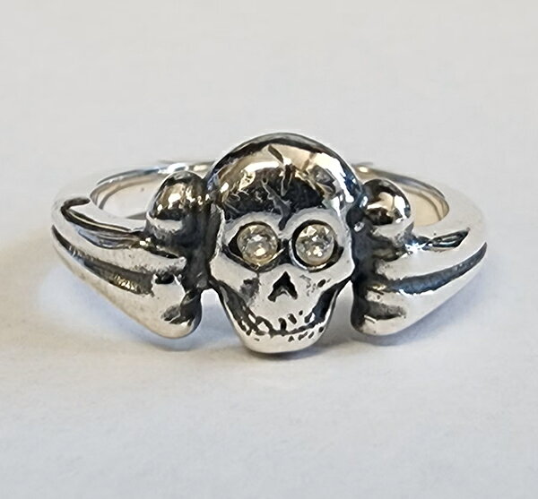 HΦS RING "SKULL CROSS BONES RING" SILVER925 スカルクロスボーンズリング　シルバー925 (26HS-R-SCB01-SV)