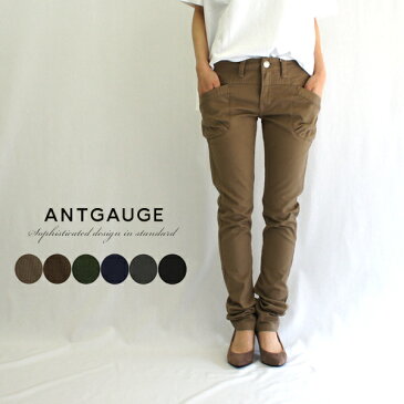 Antgauge アントゲージ STRETCH SLIM CARGO PANTS ストレッチスリムカーゴパンツ/ストレッチピケスキニーパンツ GC458 GC967 美脚パンツ