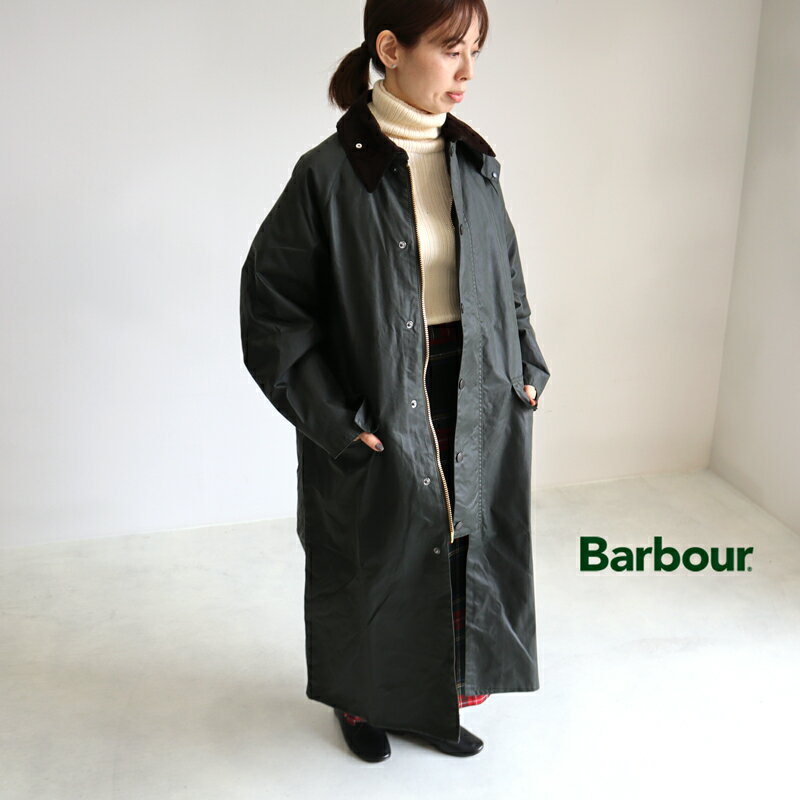 Barbour バブアー OS WAX BURGHLEY オーバーサイズワックスバーレー MWX1674 レディース メンズ ユニセックス ワックスドコットン オイルドコットン ステンカラーコート 秋冬 ロングコート アウター