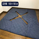 デニム 堀こたつ用 敷布団 正方形 190×190cm フランネル 堀こたつ用 敷布団 正方形 掘りコタツ用の切り込みタイプ ▼穴あき部分約90×90cm 堀こたつ 敷布団 掘りこたつカーペット 敷布団 堀コタツ用敷き布団 堀りこたつ用敷き布団 掘りごたつ 敷布団