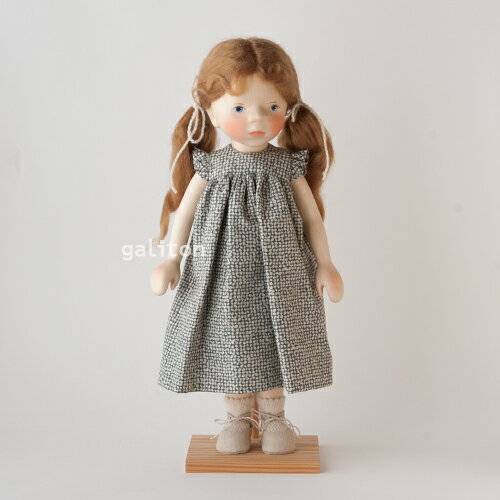 Elisabeth Pongratz ポングラッツ人形 オールウッド H360 グレー柄ワンピース
