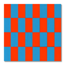 童具館 マグネットモザイク45四角B(長方形 青・橙)