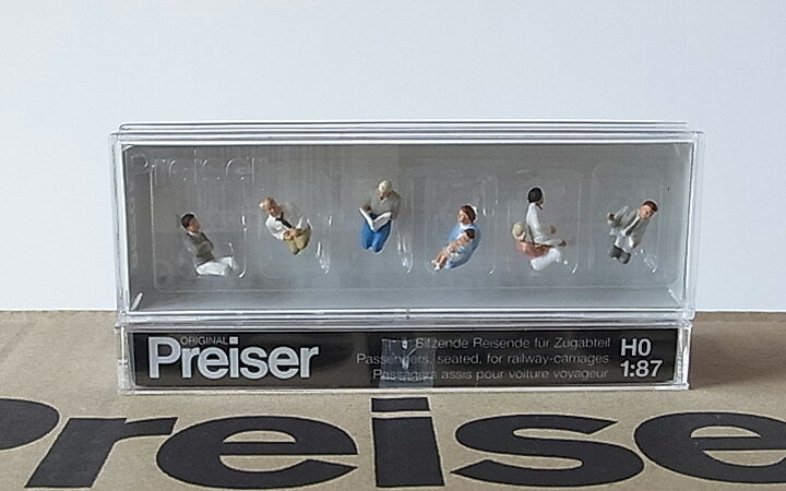 Preiser/プライザー 10298 HO 1/87 列車の乗客