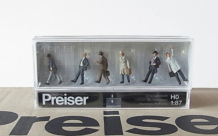 Preiser/プライザー 10381 HO 1/87 ビジネスマン