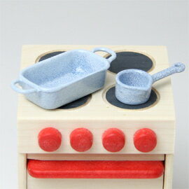 ドラクーン ホーロー四角い両手なべセット青