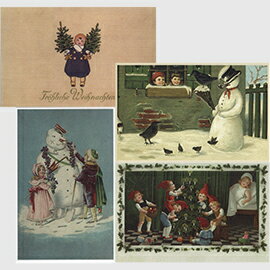 【xmas限定販売】 クリスマスポストカード4枚組B