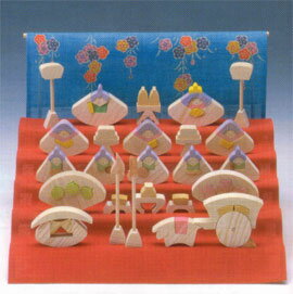 小黒三郎　小黒三郎 円びな五段飾り・堀内あき特製垂幕・白木容器