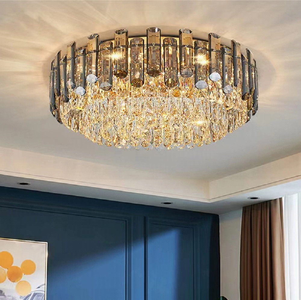 【PSE認証 オーダーシャンデリア】 超豪華! 大型 スワロフスキー風 LED クリスタル シャンデリア 調光対応 サイズ変更可 【納期確認要!】シーリングライ...