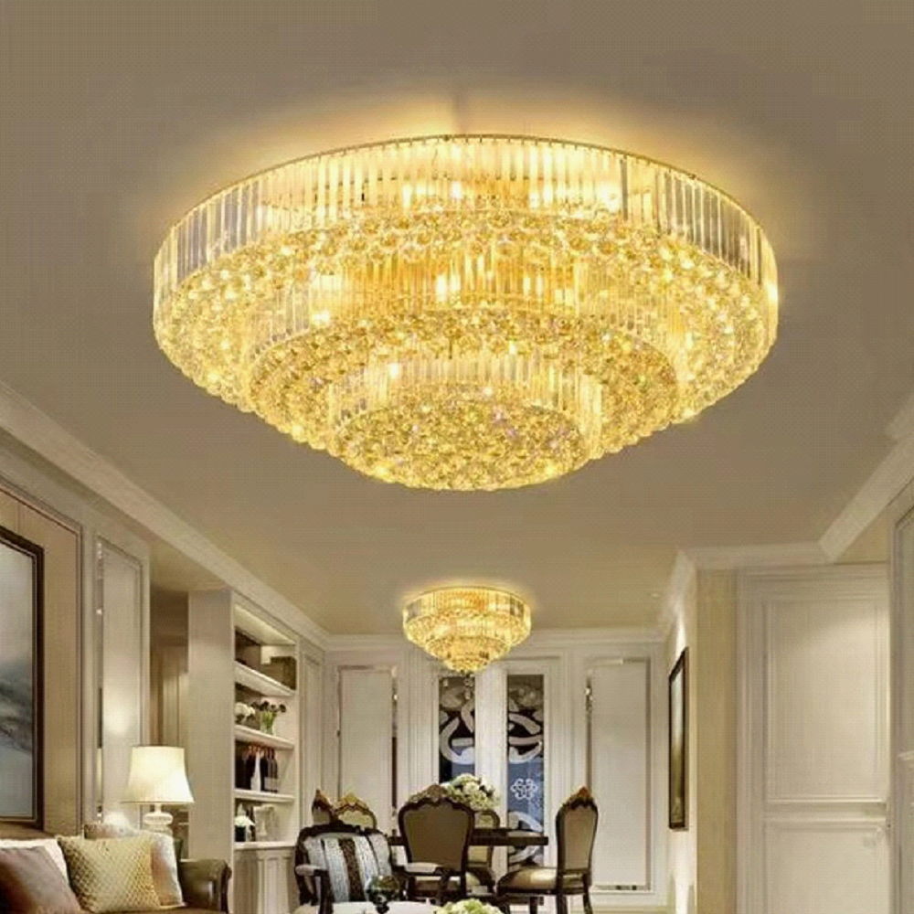 【PSE認証 オーダーシャンデリア】 超豪華! 大型 スワロフスキー風 LED クリスタル シャンデリア 調光対応 サイズ変更可 【納期確認要!】シーリングライ...