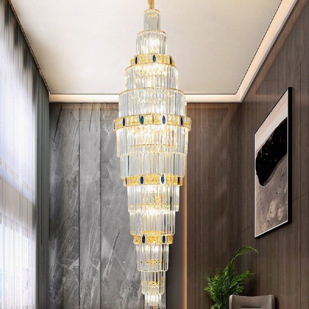 【PSE認証 オーダーシャンデリア】 超豪華! 大型 スワロフスキー風 LED クリスタル シャンデリア 調光対応 サイズ変更可 【納期確認要!】ペンダントライ...