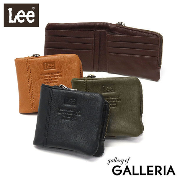 【当店限定 エントリーで最大21倍】 Lee 二つ折り財布 メンズ 本革 ブランド 小銭入れ 二つ折 サイフ ..