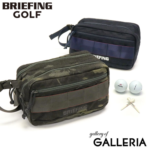  ノベルティ付  ブリーフィング ゴルフ ポーチ BRIEFING GOLF STANDARD SERIES TURF DOUBLE ZIP POUCH 1000D ゴルフポーチ ラウンドポーチ 小物入れ ナイロン 撥水 大きめ 2層 軽量 メンズ レディース BRG231G44