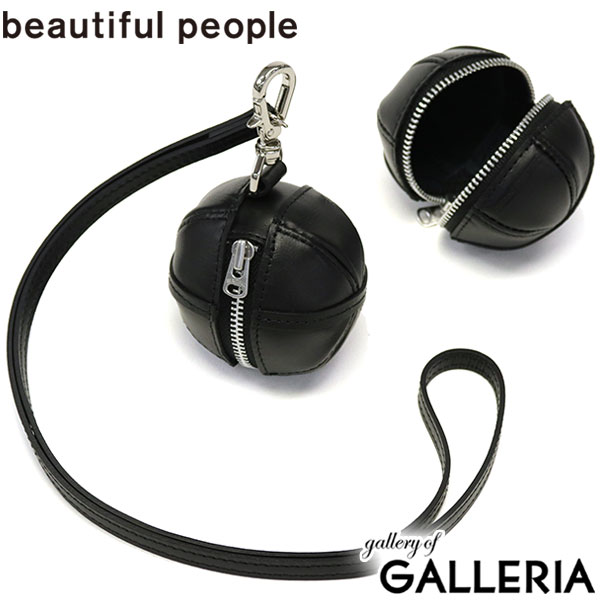 【最大38倍 16日1:59迄】【セール50 OFF】 ビューティフルピープル ポーチ beautiful people ホリデーボールポーチ holiday ball pouch 本革 レザー ネックポーチ 小物入れ ミニ 日本製 レディース 511969