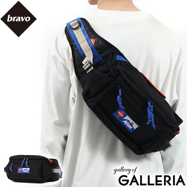 【限定セール】 ブラボー ウエストバッグ bravo ボディバッグ BRAVO X ATLAS DRIFF BLOCK II 斜めがけバッグ 大容量 ナイロン 6.3L カジュアル コラボ アウトドア スポーツ 旅行 フェス メンズ…