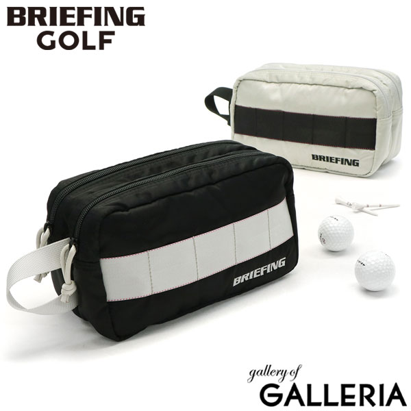  ノベルティ付  ブリーフィング ゴルフ ポーチ BRIEFING GOLF HOLIDAY COLLECTION DOUBLE ZIP POUCH GOLF HOLIDAY ラウンドポーチ 撥水 抗菌 2層 メンズ レディース BRG223G74