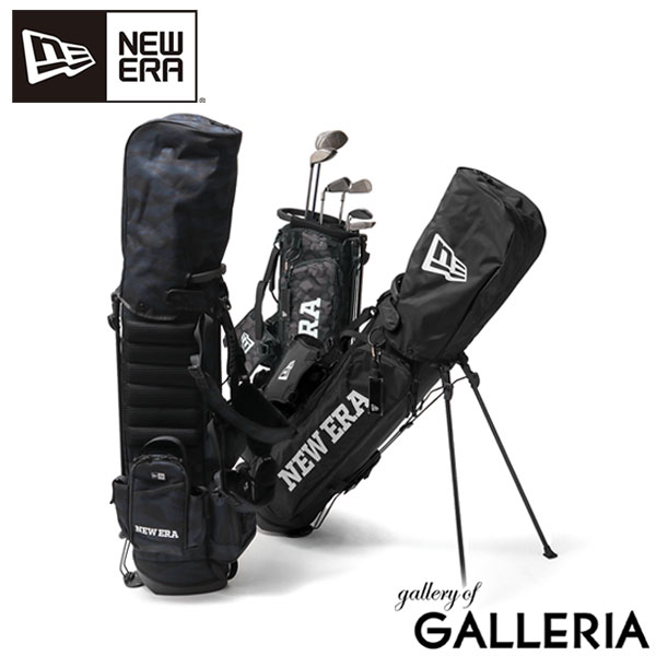 【最大58倍 5/15限定】【正規取扱店】 ニューエラ キャディバッグ NEW ERA GOLF ゴルフ キャディーバッグ スタンド式 ワードマークロゴ ベーシックポーチ付き 9.0型 48インチ 5分割 スタンド …