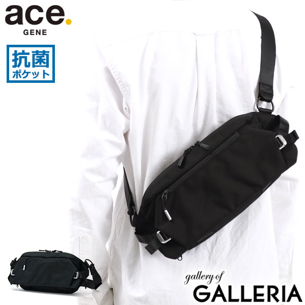 ACEGENE 【最大58倍 5/15限定】【正規品5年保証】 エースジーン ボディバッグ ace.GENE クロスリングCB CROSSLING スリングバッグ 斜めがけ 横型 ナイロン コーデュラ バリスティック 撥水 A5 Sサイズ 抗菌ポケット マチ拡張 タブレット収納 メンズ 68021