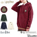  イーストボーイ ハリー・ポッター ホグワーツ パーカー EAST BOY Harry Potter HOGWARTS トップス フーディー 長そで プルオーバー グリフィンドール ハッフルパフ レイブンクロー スリザリン レディース 3312403