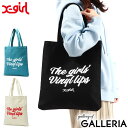 楽天ギャレリア Bag＆Luggage ANNEX【最大39倍 4/30限定】 エックスガール トートバッグ X-girl VINYL LIP FACE CANVAS TOTE BAG トート 持ち手 肩掛け 縦型 帆布 紐 長め バッグ A4 B4 大きめ 軽量 綿 コットン プリント キャンバス レディース 105232053005