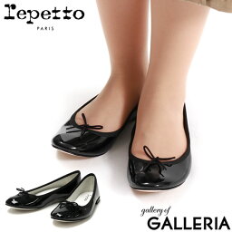 【エントリー&楽天カード最大21倍】 レペット シューズ レディース フラットシューズ 本革 黒 Repetto バレエシューズ 靴 ブランド 可愛い レザー エナメル パンプス ヒールなし ローヒール エナメル リボン Cendrillon Ballerinas New Size 51212900086