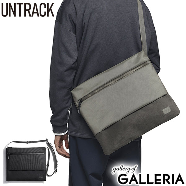 UNTRACK/アントラック/UT OUTDOOR CE/OUTDOOR/CE/Shoulder Bag M/ショルダーバッグM/ショルダーバッグ/ショルダー/バッグ/斜めがけ/斜め掛け/斜めがけバッグ/斜め掛けバッグ/軽量/軽い/スリム/薄型/ストラップ/大きめ/大きい/A4/PC/PC収納/14インチ/14inchi/ナイロン/ヴィーガンレザー/丈夫/撥水/はっ水/アウトドア/自転車/通勤/通学/ビジネス/シンプル/カジュアル/20代/30代/40代/大人/ブランド/メンズ/レディース メーカー希望小売価格はメーカーサイトに基づいて掲載していますオンオフ兼用の機能性とアーバンデザインが魅力 アウトドア要素を取り入れたアスレジャースタイルと都市生活に適した機能性を融合したシリーズ『OUTDOOR/CE』のA4サイズ対応のショルダーバッグです。メインに採用したコーデュラエコのボディをスエードライクなヴィーガンレザーで切り替え、タフさと上品さを両立。また両素材には撥水機能が備わり、さらに止水ファスナーを採用する事で、悪天候時でも気兼ねなくスタイルに取り入れていただけます。左右のショルダーベルトを極限まで短くして、ワンショルダータイプとして持つこともできます。 01. 02. 03. 04. 詳細説明 素材に使用されているコーデュラエコ＆ヴィーガンレザーとは、環境に配慮した素材の組み合わせを意識し、生地の製造プロセスで発生する廃材を利用したリサイクルコーデュラナイロンに、キメ細かい上品な手触りながら扱いやすいマイクロファイバーレザーの組み合わせとなっています。 素材＜表地＞ナイロン840dnコーデュラ サイズ＜本体＞幅 約 400×高さ 約 350×マチ 約 30(mm)＜ショルダーストラップ＞長さ 約 420〜1600×幅 約 20〜60(mm)※サイズは当店計測サイズとなります。　商品により、若干の個体差が生じます。※当店のサイズ計測方法はこちら 重さ約 440g カラーブラック(01)、グレー(09) 仕様＜外側＞ジップポケット(M)×1└ 内蔵　ポケット(S)×1　ペンホルダー×1スナップポケット(S)×1＜内側＞PC収納×1ジップポケット(M)×1ポケット(S)×2 ＜購入前にご確認ください＞・対応PCサイズは目安です。同じインチ数でも製品によってサイズが異なるため、対応できない場合もございますので、予めご確認の上お求めください。・水濡れ(雨・汗など)や日焼けによる色落ち、退色は避けられませんので、夏季、雨天でのご使用、また淡い色の服装に合わせる場合は十分にご注意ください。・極力実物に近い色味を再現しておりますが、モニター等の条件により画面上と実物では色味が異なって見える場合がございます。 もっと探す 横型ショルダーバッグ（A4サイズ） アイテムリストから探す UNTRACK アントラック ブランドリストから探す