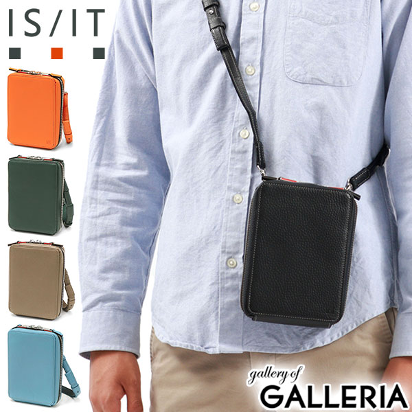 【最大41倍 11/30限定】 ノベルティ付 イズイット ショルダーバッグ メンズ レディース ブランド IS/IT スマホショルダー ショルダー バッグ ストラップ 大人 小さめ 30代 40代 斜めがけ かっこいい 本革 レザー ミニ 軽量 革 ノボ 972113