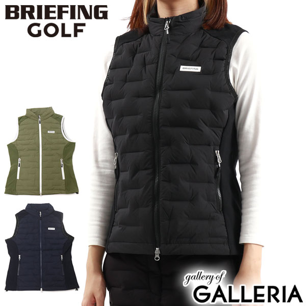 BRIEFING GOLF/BRIEFINGGOLF/BRIEFING/ブリーフィング/ブリーフィング ゴルフ/ブリーフィングゴルフ/ゴルフ/GOLF/URBAN COLLECTION/アーバンコレクション/WOMES HYBRID DOWN VEST/ゴルフウェア/ウェア/ベスト/ダウン/ダウンベスト/ゴルフベスト/軽量/軽い/保温/暖かい/防寒/ストレッチ/ジップ/ジップアップ/ファスナー/かわいい/可愛い/おしゃれ/オシャレ/カジュアル/シンプル/上品/ブランド/女性/レディース メーカー希望小売価格はメーカー商品タグに基づいて掲載していますパフォーマンスを上げるこだわりのダウンベスト スポーティかつエレガントで、ハイテクなマテリアルを採用した『URBAN COLLECTION』のダウンベスト。スイングの動きに配慮した切り替えデザインを採用し、中綿にはダウンを用いることで軽量ながら保温性は抜群。防寒はもちろん、都会的なゴルフスタイルを演出するシルエットにもこだわった逸品です。 素材＜表地＞ナイロン86％、ポリウレタン14％　＜別布＞ナイロン69％、ポリエステル21％、ポリウレタン10％＜中綿＞ダウン90％、フェザー10％ サイズS着丈 約 56｜肩幅 約 35.5｜身幅 約 47(cm)M着丈 約 58｜肩幅 約 36｜身幅 約 49(cm)※サイズは当店計測サイズとなります。　商品により、若干の個体差が生じます。※当店のサイズ計測方法はこちら 生産国中国 カラーBLACK(010)、ARMYGREEN(069)、NAVY(076) ＜購入前にご確認ください＞・商品を使用する前に、タグ等に記載されている「取り扱い上の注意」「洗濯表示」を必ずご確認ください。・水濡れ(雨・汗など)や日焼けによる色落ち、退色は避けられませんので、夏季、雨天でのご使用、また淡い色の服装に合わせる場合は十分にご注意ください。・極力実物に近い色味を再現しておりますが、モニター等の条件により画面上と実物では色味が異なって見える場合がございます。 もっと探す ゴルフウェア ウィメンズ アイテムリストから探す BRIEFING GOLF ブリーフィング ゴルフ ブランドリストから探す