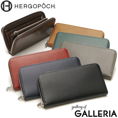 Wノベルティ付 【正規取扱店】 エルゴポック 長財布 メンズ 本革 革 ブランド HERGOPOCH 財布 おしゃれ ラウンドファスナー ウォレット レザー 牛革 大容量 小銭入れ ビジネス 30代 40代 日本製 06 Series 06-SLG-R 06N-SLG-R