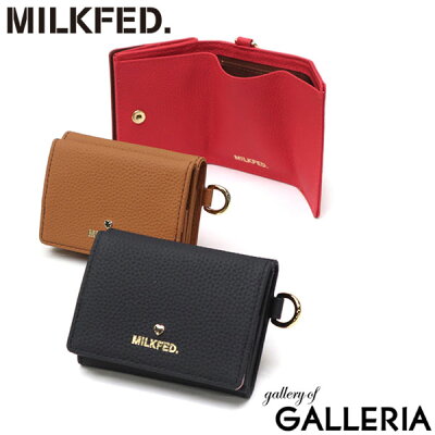 【エントリー&楽天カード最大21倍】 ノベルティ付 ミルクフェド 財布 レディース コンパクト MILKFED. 三つ折り財布 ブランド 本革 革 レザー 三つ折り ミニ財布 ミニ 小さい かわいい おしゃれ プレゼント 小銭入れ付き TRI FOLD LEATHER WALLET 103244054009