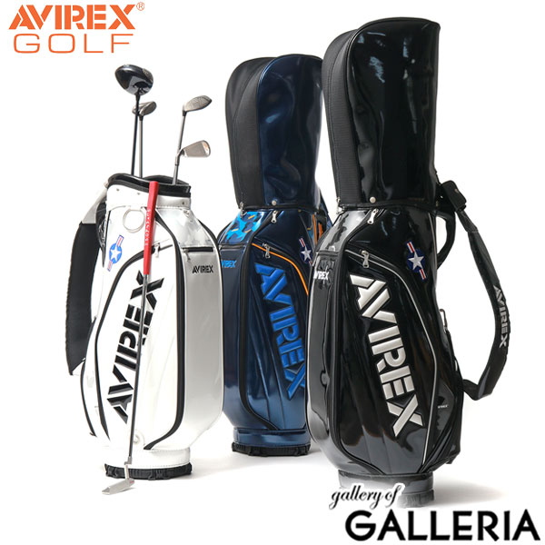  アヴィレックスゴルフ キャディバッグ AVIREX GOLF FLAGSHIP フラッグシップ ゴルフバッグ カート フード 9型 46インチ対応 5分割 ゴルフ用品 メンズ レディースAVXBB1-20C
