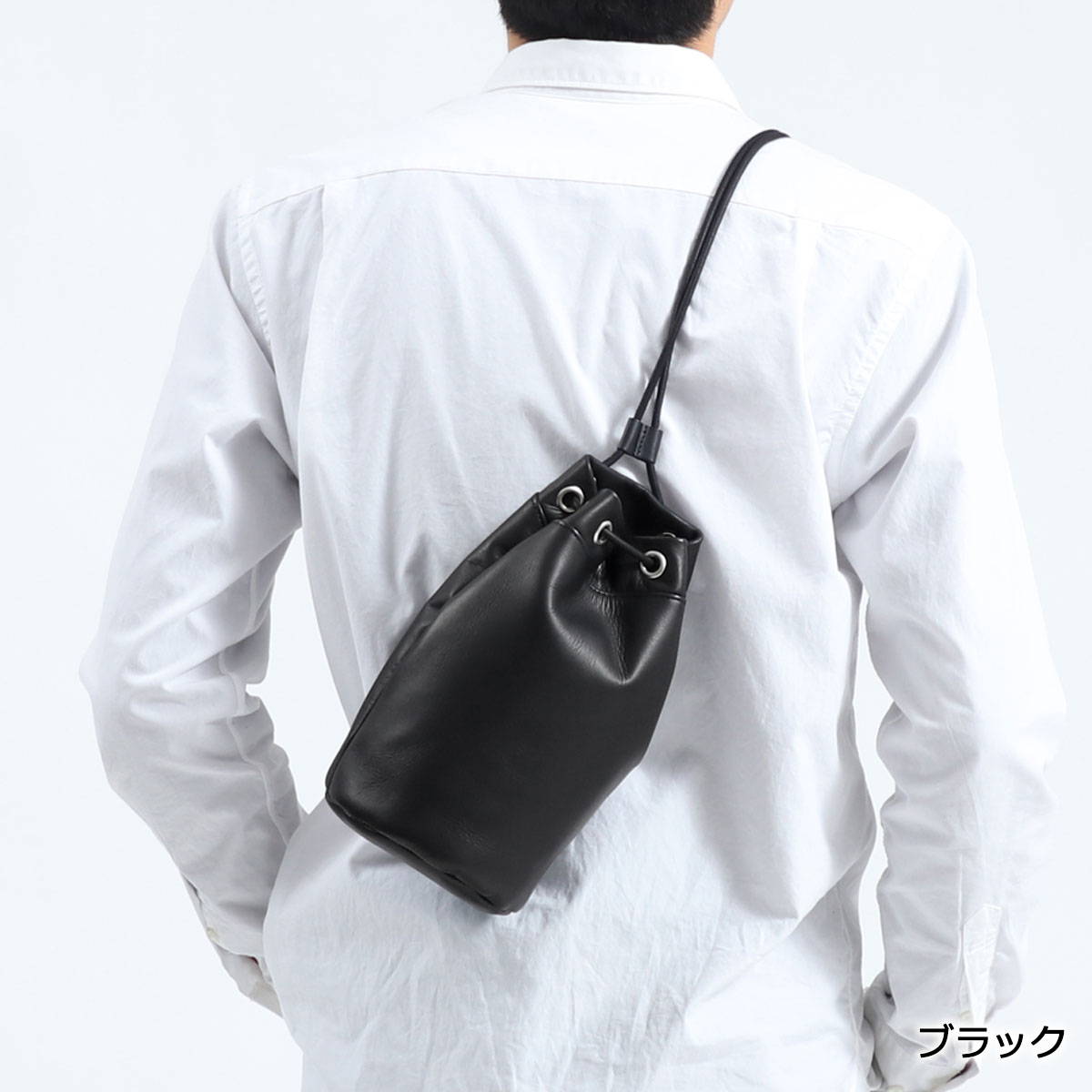 無料ラッピング ホーボー ショルダーバッグ Hobo 巾着バッグ 日本製 メンズ ブランド Cow Leather Drawstring Bag 2way ショルダー 斜めがけ 肩掛け 手持ち 巾着 ミニ 小さめ 本革 革 日本製 ブランド メンズ レディース Hb Bg3227 ギャレリア Bag Luggage Annex 送料