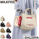 【エントリー 楽天カード最大12倍】 ミルクフェド ショルダーバッグ MILKFED. EMBROIDERED BAR MINI SHOULDER BAG W/STRAP バッグ トートバッグ 2WAY 斜めがけ ミニトート 小さめ コンパクト 中学生 高校生 女子 レディース 103213053009