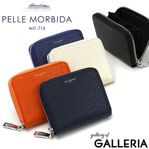 ペッレ モルビダ 革財布 メンズ もれなくケアセット＋選べるノベルティ ペッレモルビダ 財布 PELLE MORBIDA ミニ財布 本革 Barca バルカ ラウンドファスナー 小銭入れ キーケース 小さい コインケース キーリング付 日本製 BA325