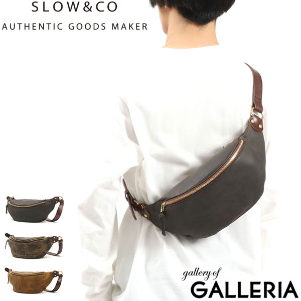 SLOW バッグ メンズ 【最大36倍 5/20限定】 ノベルティ付 スロウ ボディバッグ SLOW バッグ kudu leather-fanny pack クーズー 本革 レザー 横型 斜めがけ コンパクト 日本製 メンズ レディース 300S130J