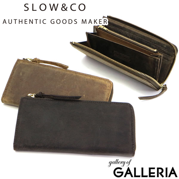 【最大36倍 5/20限定】 ノベルティ付 スロウ 長財布 SLOW L字ファスナー長財布 kudu クーズー L zip long wallet ジップ 本革 メンズ ..