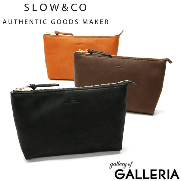 SLOW バッグ メンズ 【最大58倍 5/15限定】 スロウ ポーチ SLOW rubono ルボーノ pouch Msize 小物入れ 本革 栃木レザー シンプル 日本製 メンズ レディース 300S17C