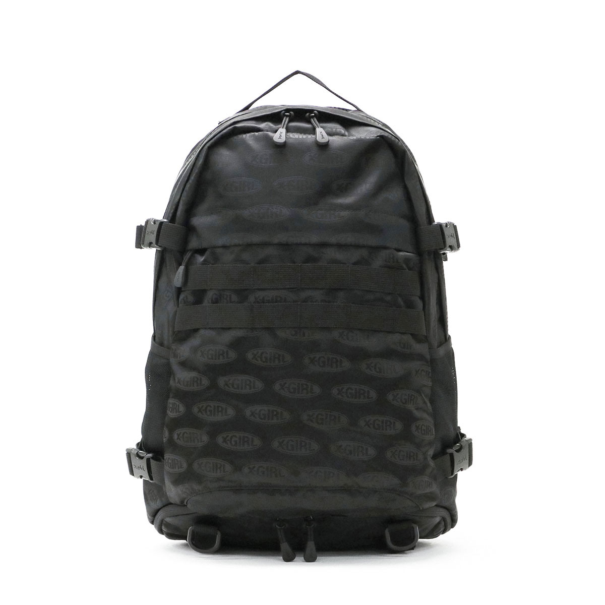 【エントリー&楽天カード最大36倍 9/5限定】 ノベルティ付 エックスガール リュック X-girl OVAL LOGO ADVENTURE BACKPACK バックパック A4 B4 29L ノートPC シューズ収納 巾着付き 通学 部活 高校生 女子 レディース 105221053007