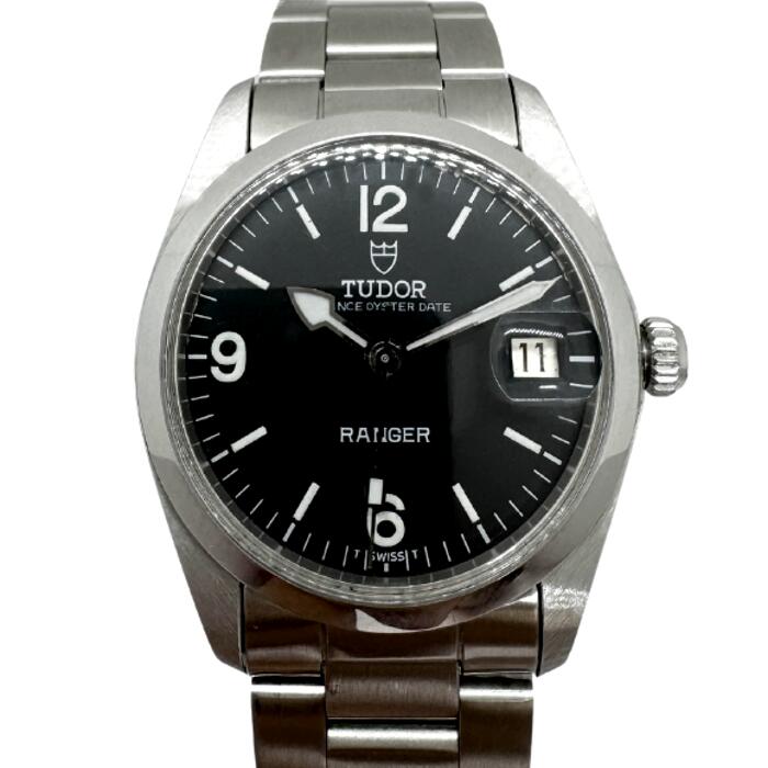  チューダー - TUDOR　チュードル　プリンス オイスター デイト　タテ　貴重　白 レンジャー　1960年代製　黒 ブラック ダイヤル　オーバーホール　SS/SS　自動巻　美品　メンズ　ボーイズ　アンティーク 　腕時計 