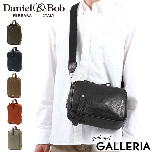 ノベルティ付 【正規品1年保証】 ダニエル&ボブ クラッチバッグ Daniel&Bob CUBE BAG-15 ALCE ACCOPIATO ミニショルダー ボディバッグ 斜めがけ アルチェ 本革 レザー メンズ レディース DAB-U513-15-1-23