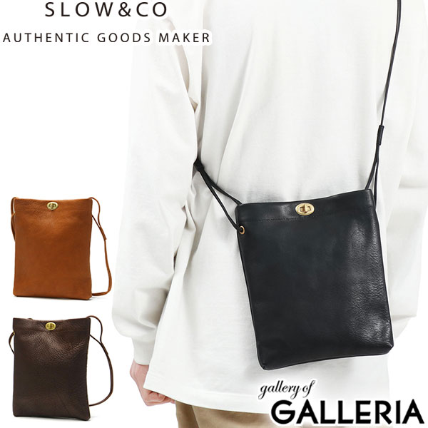 SLOW バッグ メンズ ノベルティ付 スロウ ショルダーバッグ SLOW bono ボーノ mini shoulder bag ミニショルダー ミニショルダーバッグ 革 A5 斜めがけ 軽量 コンパクト 黒 小さめ 日本製 メンズ レディース 49S300KSA