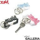 【メール便で送料無料】 エックスガール カラビナ X-girl MILLS LOGO CARABINER キーホルダー キラキラ クリア ラメ 女子 高校生 中学生 レディース 日本製 105231054005