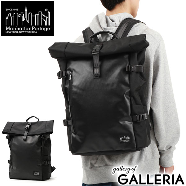 ノベルティ付 【日本正規品】 マンハッタンポーテージ ブラックレーベル リュック Manhattan Portage BLACK LABEL NORTON BACKPACK W/BALLISTIC BINDING ロールトップ ナイロン A3 30L 大容量 メンズ レディース MP1261BL-BB