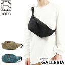 ホーボー ウエストバッグ hobo WAIST POUCH NYLON OXFORD with COW SUEDE ボディバッグ ショルダー バッグ 斜めがけ 横型 ナイロン レザーコンビ 2L 小さめ ミニ 軽量 丈夫 黒 日本製 メンズ レディース HB-BG4008