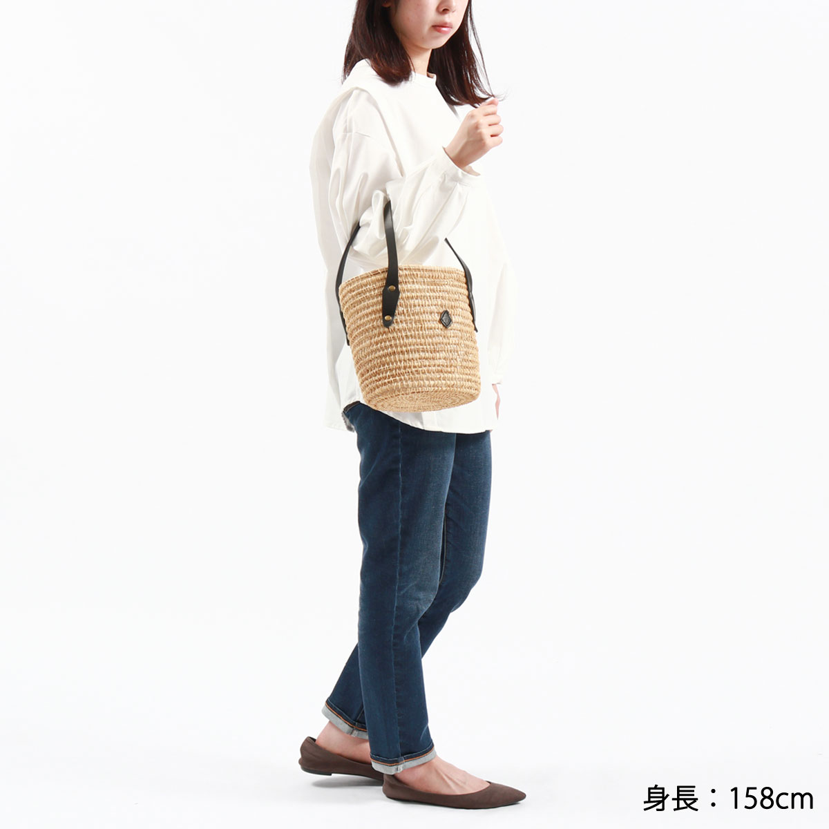 ノベルティ付 クレドラン トートバッグ CLEDRAN HAND & WORKS PALM FIBER BASKET S...