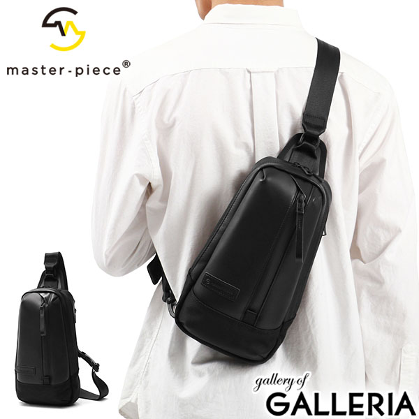 【最大36倍 5/20限定】 Wノベルティ付 【正規取扱店】 マスターピース ボディバッグ master-piece slick leather ver. スリングバッグ 斜めがけ バッグ 防水 本革 ワンショルダーバッグ 日本製 メンズ 02484-l